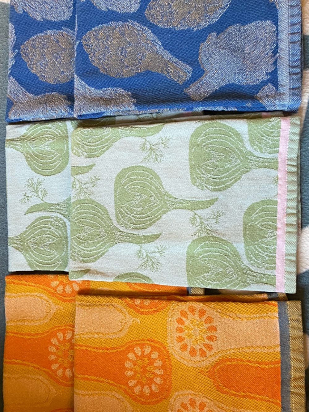 Anthropologie Dish Hand Kitchen Towels/Cloth Placemats/Napkins Cotton set of 6